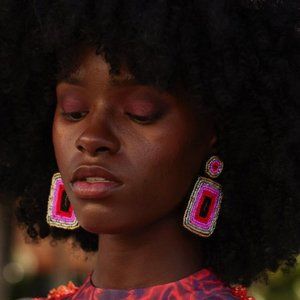 Kiik Hand Beaded Columbian Earrings​